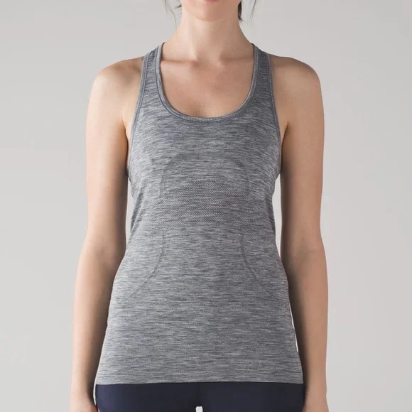 Lululemon Swiftly Tech Racerback in Slate /White 8 - Picture 2 of 14